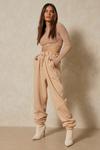 MissPap Ruched Waist Oversized Soft Jogger thumbnail 1
