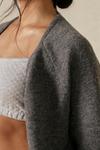 MissPap Longline Brushed Knitted Pocket Detail Cardigan thumbnail 6