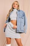 MissPap Knitted Turtle Neck Crop Top Skirt Co-ord thumbnail 3