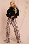 MissPap Printed Soft Touch Wide Leg Trousers thumbnail 3