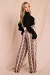 MissPap Printed Soft Touch Wide Leg Trousers thumbnail 4