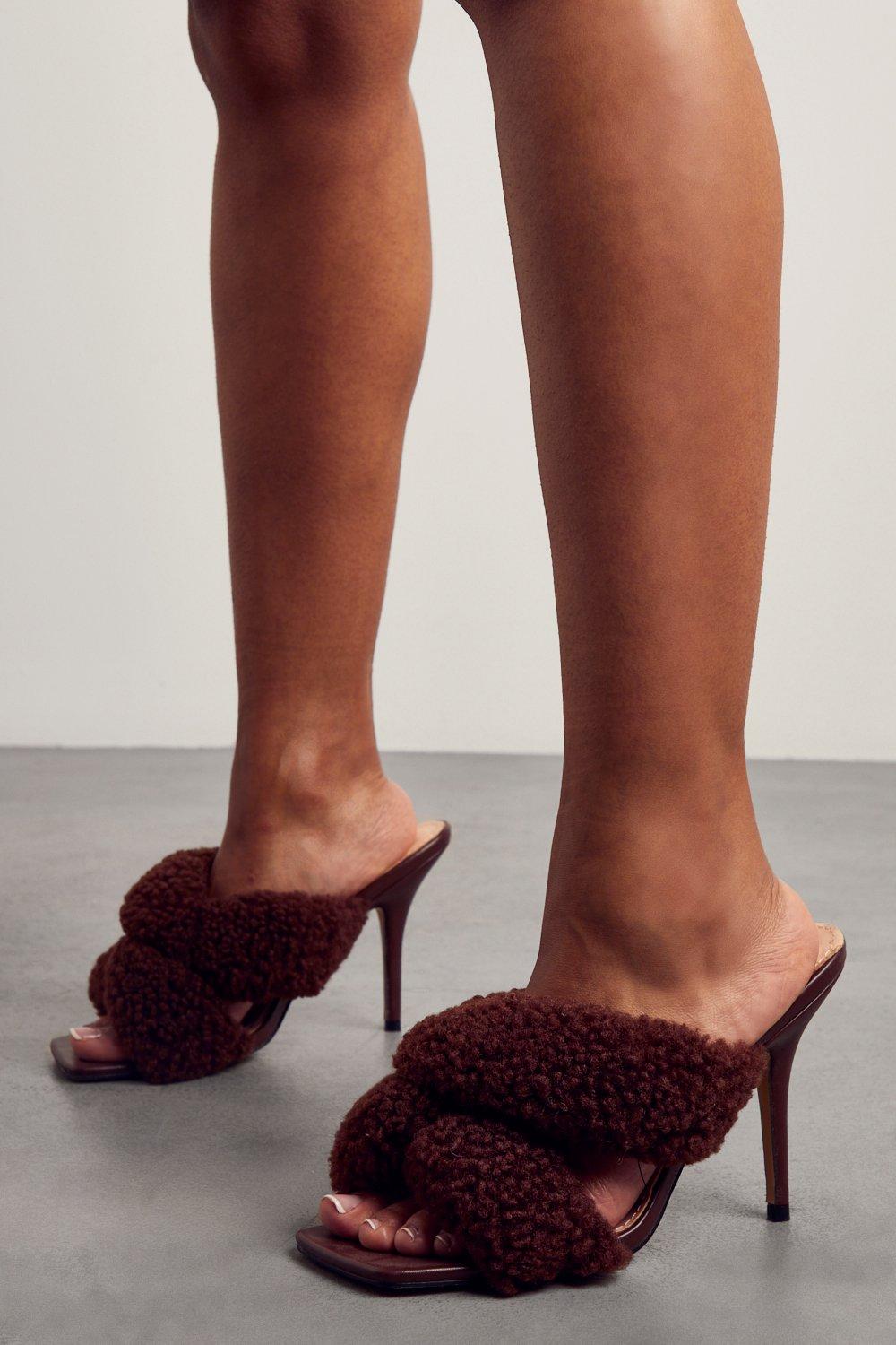 Fur 2024 heeled mules