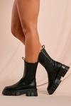 MissPap Leather Look Calf Ankle Boot thumbnail 1