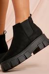 MissPap Faux Suede Chunky Sole Chelsea Ankle Boot thumbnail 2