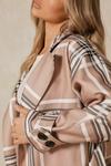 MissPap Checked Collared Belted Trench Coat thumbnail 6