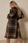 MissPap Checked Collared Belted Trench Coat thumbnail 3