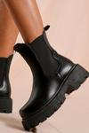 MissPap Leather Look Chunky Sole Chelsea Boot thumbnail 2