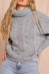 MissPap Roll Neck Cable Knit Jumper thumbnail 2