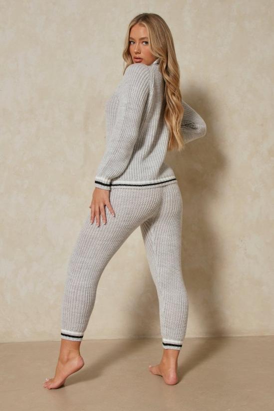 MissPap Stripe Detail Roll Neck Knitted Co Ord Set 3
