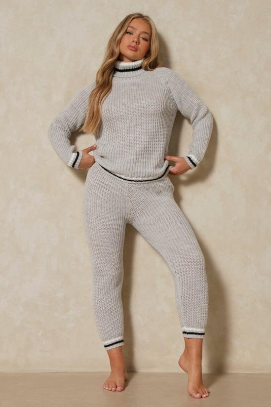 MissPap Stripe Detail Roll Neck Knitted Co Ord Set 4
