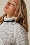 MissPap Stripe Detail Roll Neck Knitted Co Ord Set thumbnail 6
