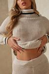 MissPap Stripe Detail Roll Neck Knitted Co Ord Set thumbnail 2
