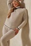 MissPap Stripe Detail Roll Neck Knitted Co Ord Set thumbnail 4