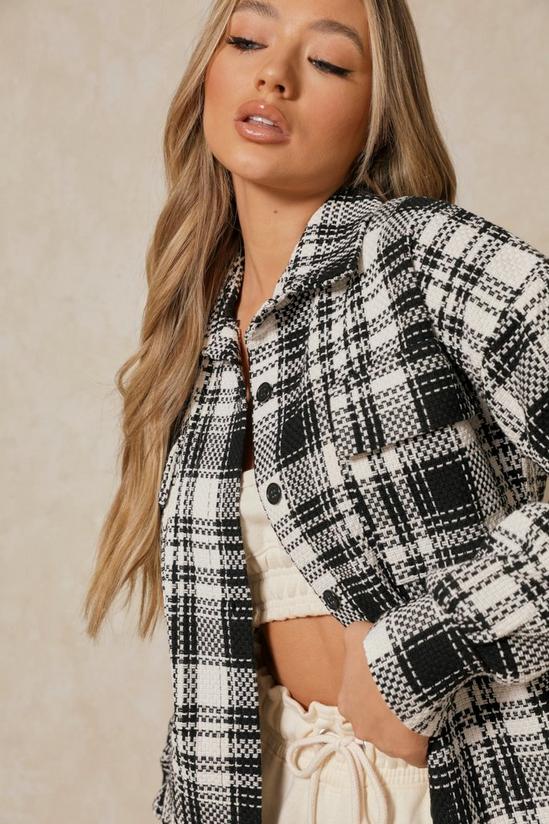 MissPap Oversized Tweed Checked Shacket 2