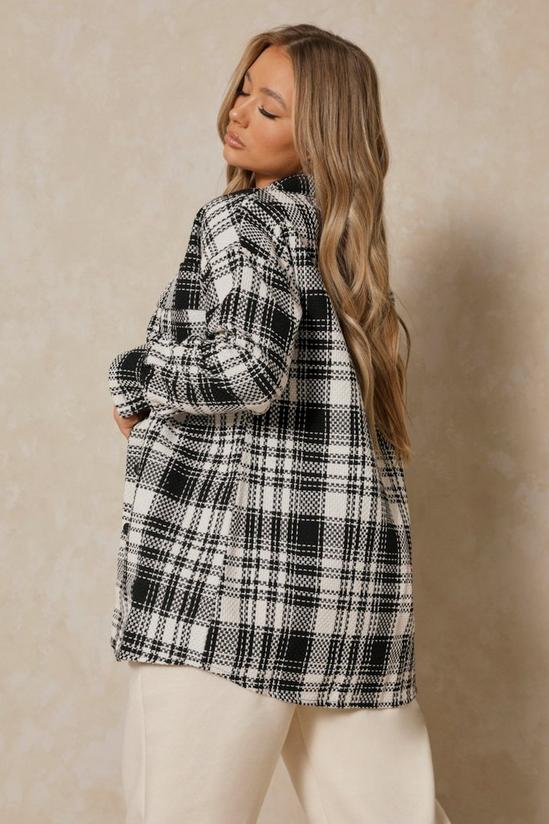 MissPap Oversized Tweed Checked Shacket 3