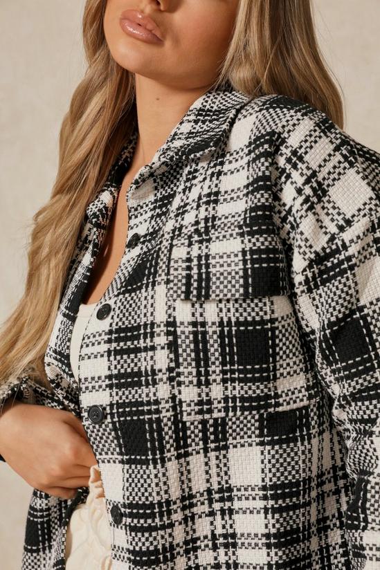 MissPap Oversized Tweed Checked Shacket 5