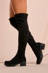 MissPap Faux Suede Over The Knee Boot thumbnail 1