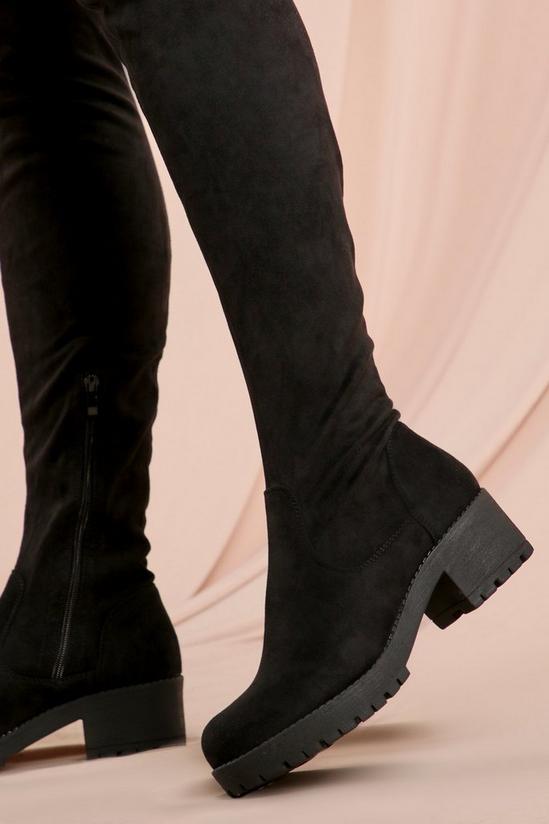 MissPap Faux Suede Over The Knee Boot 2