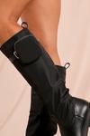 MissPap Scuba Pocket Detail Calf Length Boots thumbnail 2