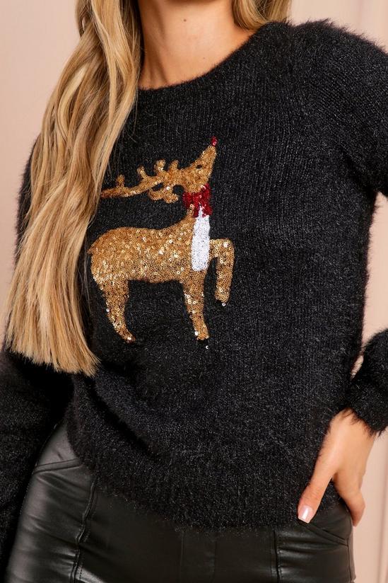 MissPap Knitted Reindeer Christmas Jumper 2