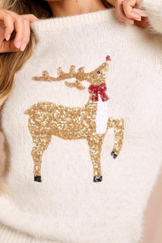 MissPap Knitted Reindeer Christmas Jumper 2