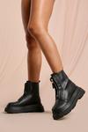 MissPap Zip Front Platform Sole Ankle Boots thumbnail 1