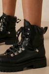 MissPap Leather Look Lace Up Hiker Ankle Boot thumbnail 2