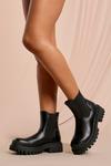 MissPap Ribbed Detail Chunky Chelsea Boots thumbnail 1