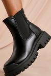 MissPap Ribbed Detail Chunky Chelsea Boots thumbnail 2