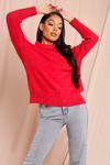 MissPap Cosy Knit High Neck Oversized Jumper thumbnail 1