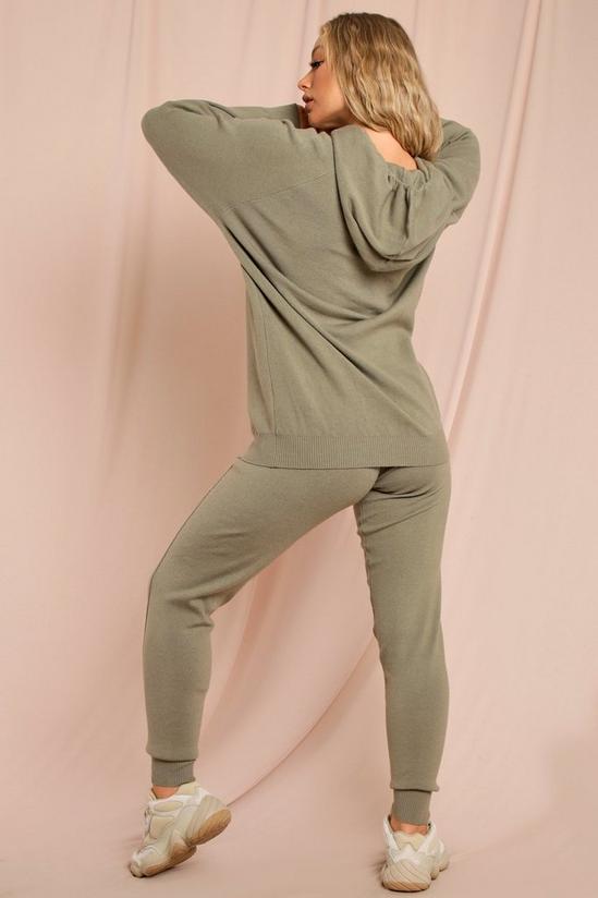 MissPap Knitted Lounge Set With Seam Detail Jogger 4