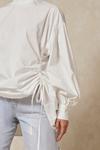 MissPap High Neck Ruched Front Shirt thumbnail 4