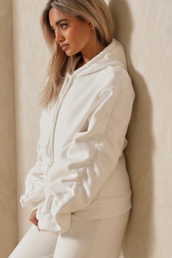 MissPap Oversized Ruched Arm Hoodie 5