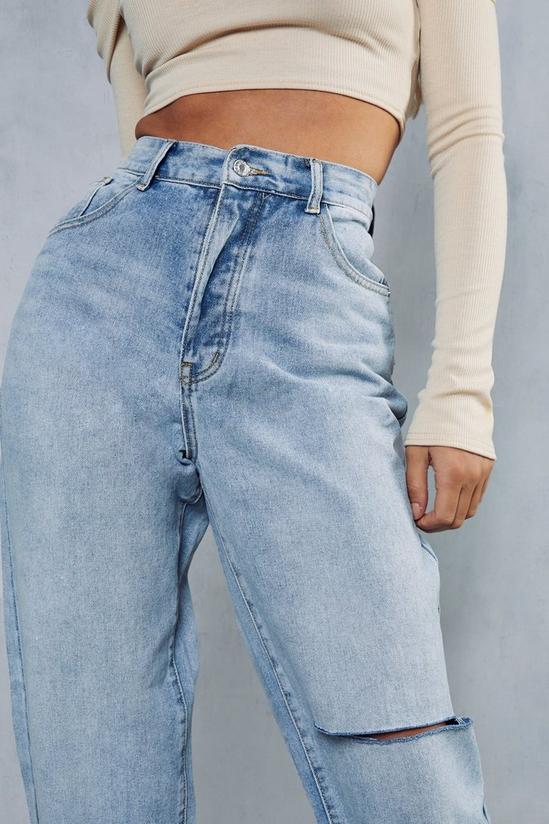 MissPap Boyfriend Fit Slash Detail Baggy Jeans 6