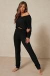 MissPap Cosy Knit High Waisted Lounge Leggings thumbnail 1