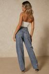 MissPap High Waisted Drop Pocket Baggy Jeans thumbnail 3