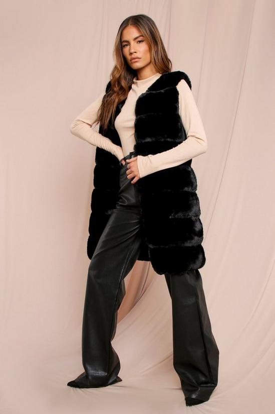 MissPap Longline Faux Fur Gilet 4