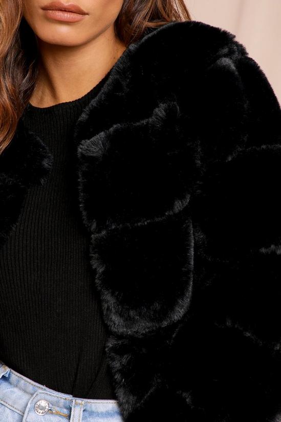 MissPap Faux Fur Layered Crop Jacket 2
