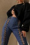 MissPap Lace Up Detail Skinny Fit Jean thumbnail 2