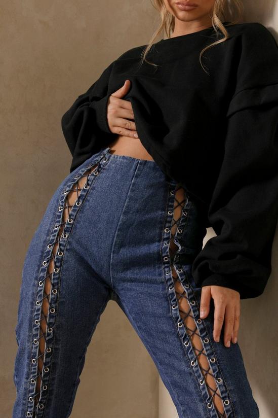 MissPap Lace Up Detail Skinny Fit Jean 2