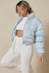 MissPap Funnel Neck Cropped Puffer Jacket thumbnail 4
