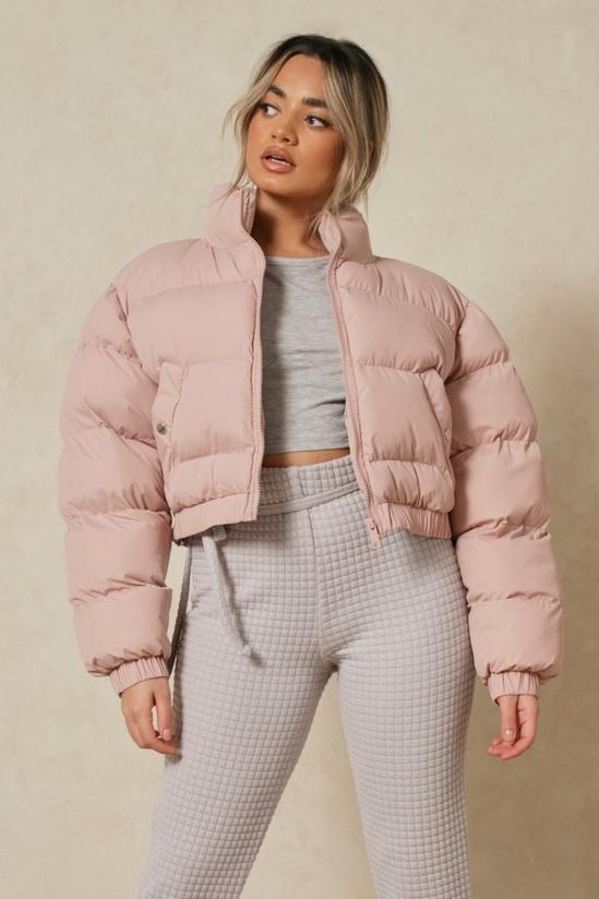 MissPap Funnel Neck Cropped Puffer Jacket 1