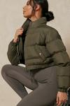 MissPap Funnel Neck Cropped Puffer Jacket thumbnail 4