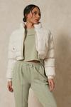 MissPap Funnel Neck Cropped Puffer Jacket thumbnail 1