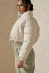 MissPap Funnel Neck Cropped Puffer Jacket thumbnail 5