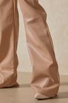 MissPap Wide Leg Leather Look Trousers thumbnail 6