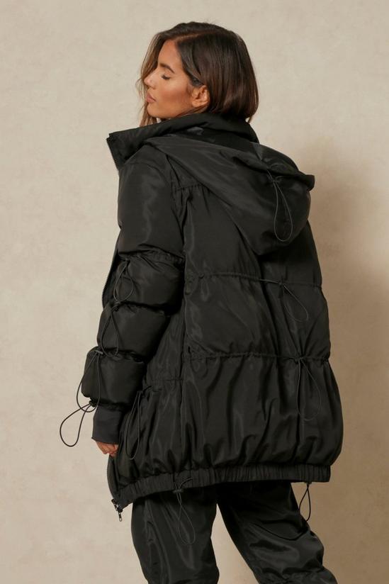 MissPap Nylon Drawstring Hooded Jacket 3