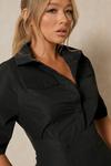 MissPap Pocket Detail Asymmetric Shirt Dress thumbnail 5
