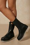 MissPap Leather Look Rubber Sole Ankle Boots thumbnail 1