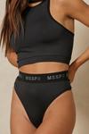 MissPap Misspap 2 Branded High Waisted Knicker thumbnail 6